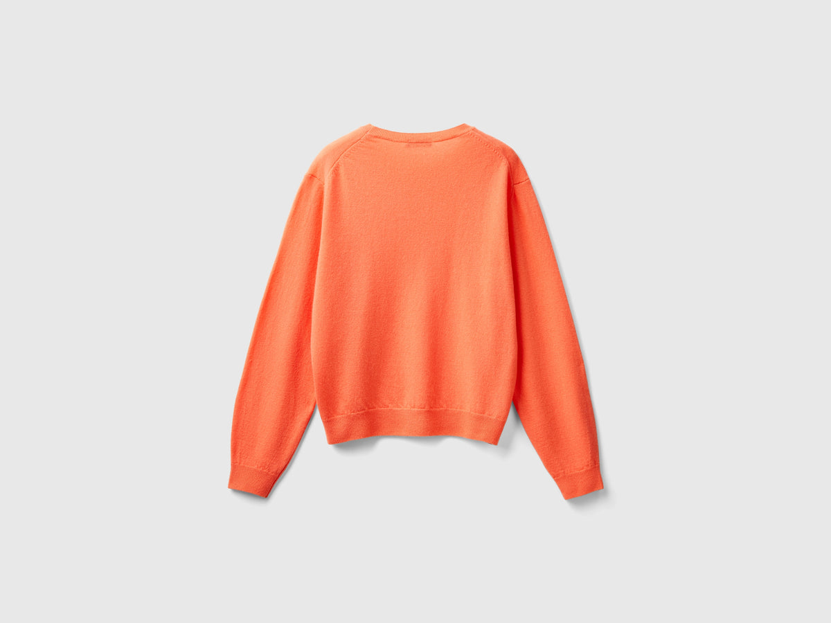 Maglia relaxed fit in pura lana Merino