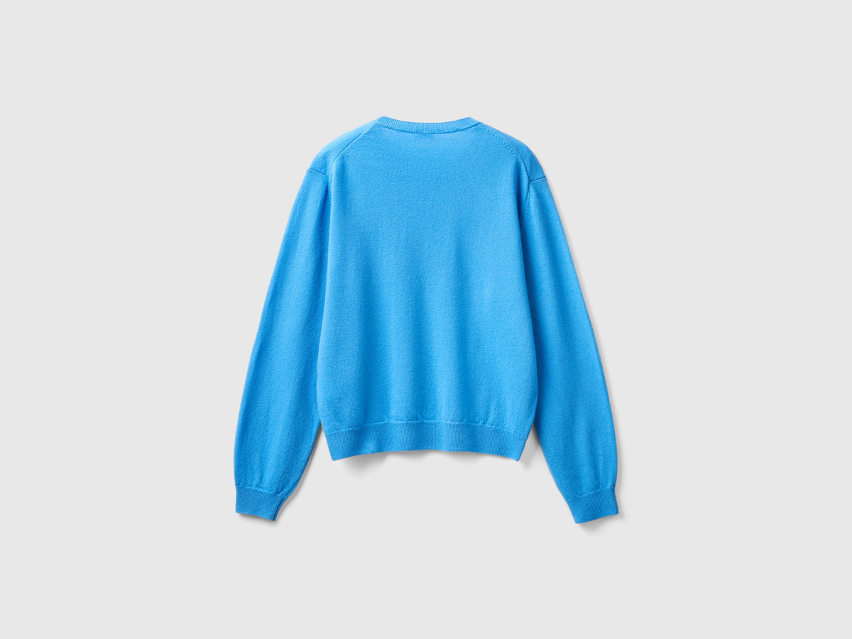 Maglia relaxed fit in pura lana Merino