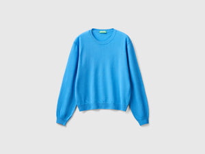 Maglia relaxed fit in pura lana Merino