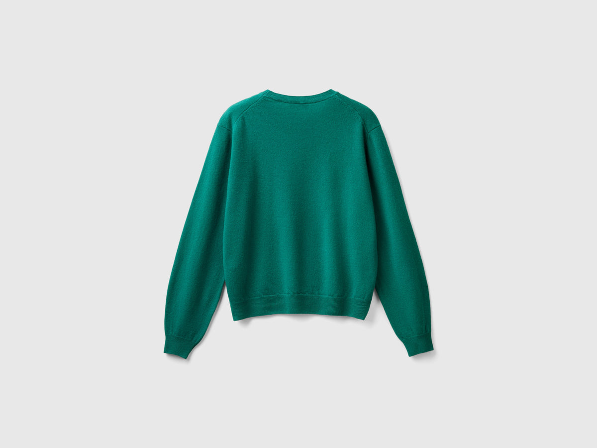 Maglia relaxed fit in pura lana Merino