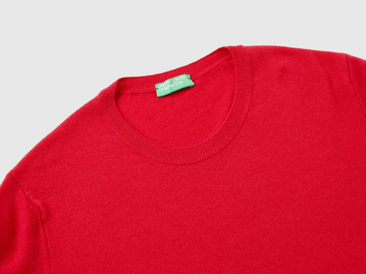 Maglia relaxed fit in pura lana Merino