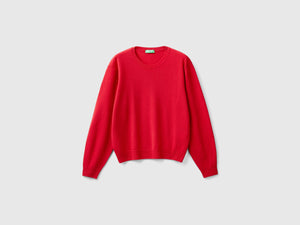 Maglia relaxed fit in pura lana Merino