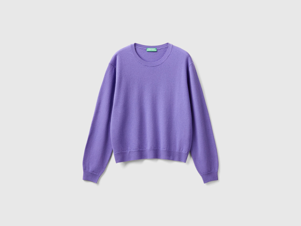 Maglia relaxed fit in pura lana Merino