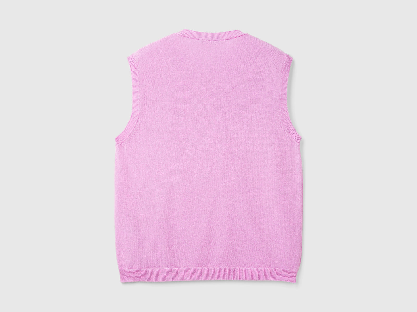 Gilet in pura lana Merino da donna lilla 2 | Benetton Outlet