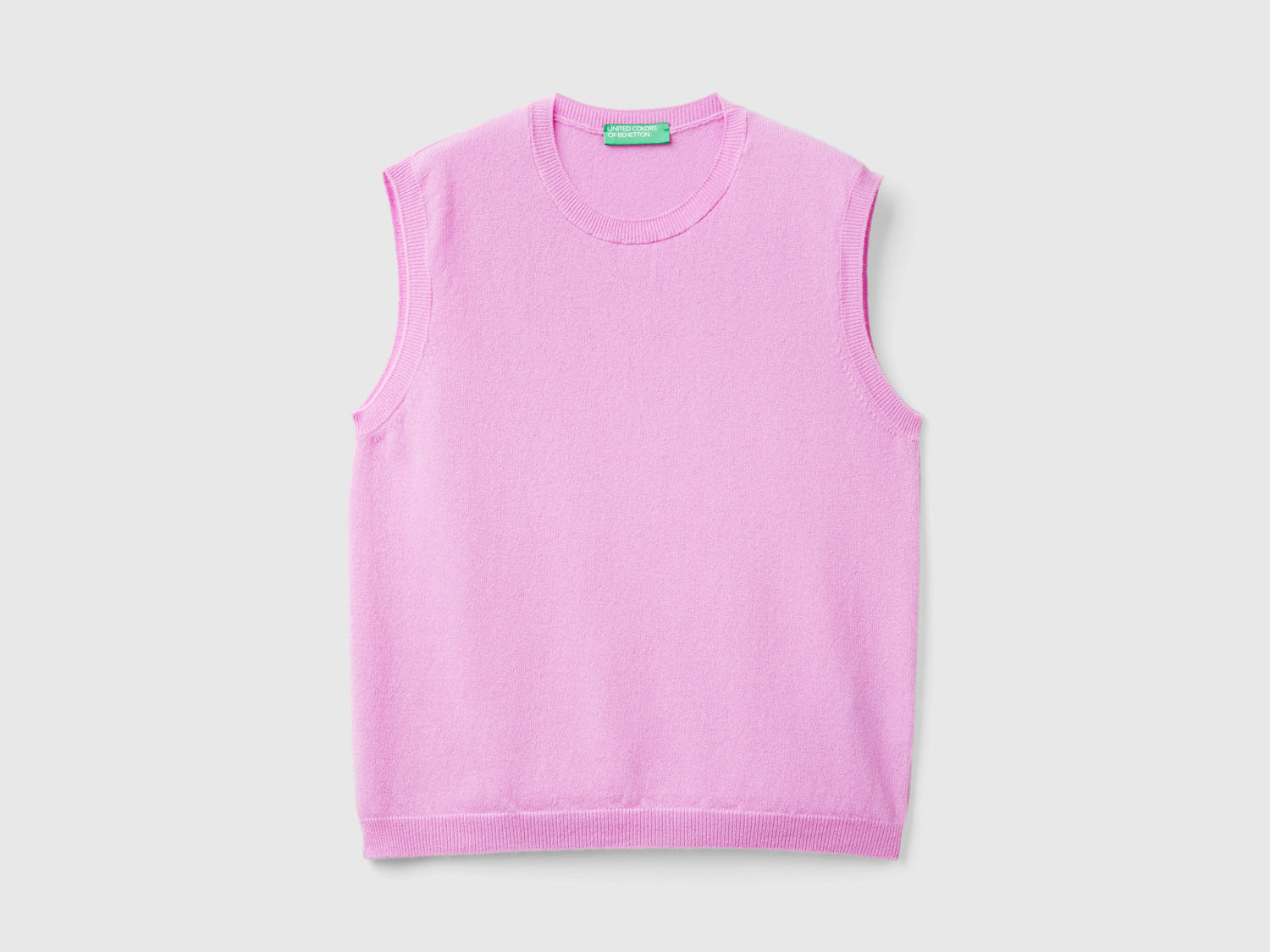 Gilet in pura lana Merino da donna lilla | Benetton Outlet