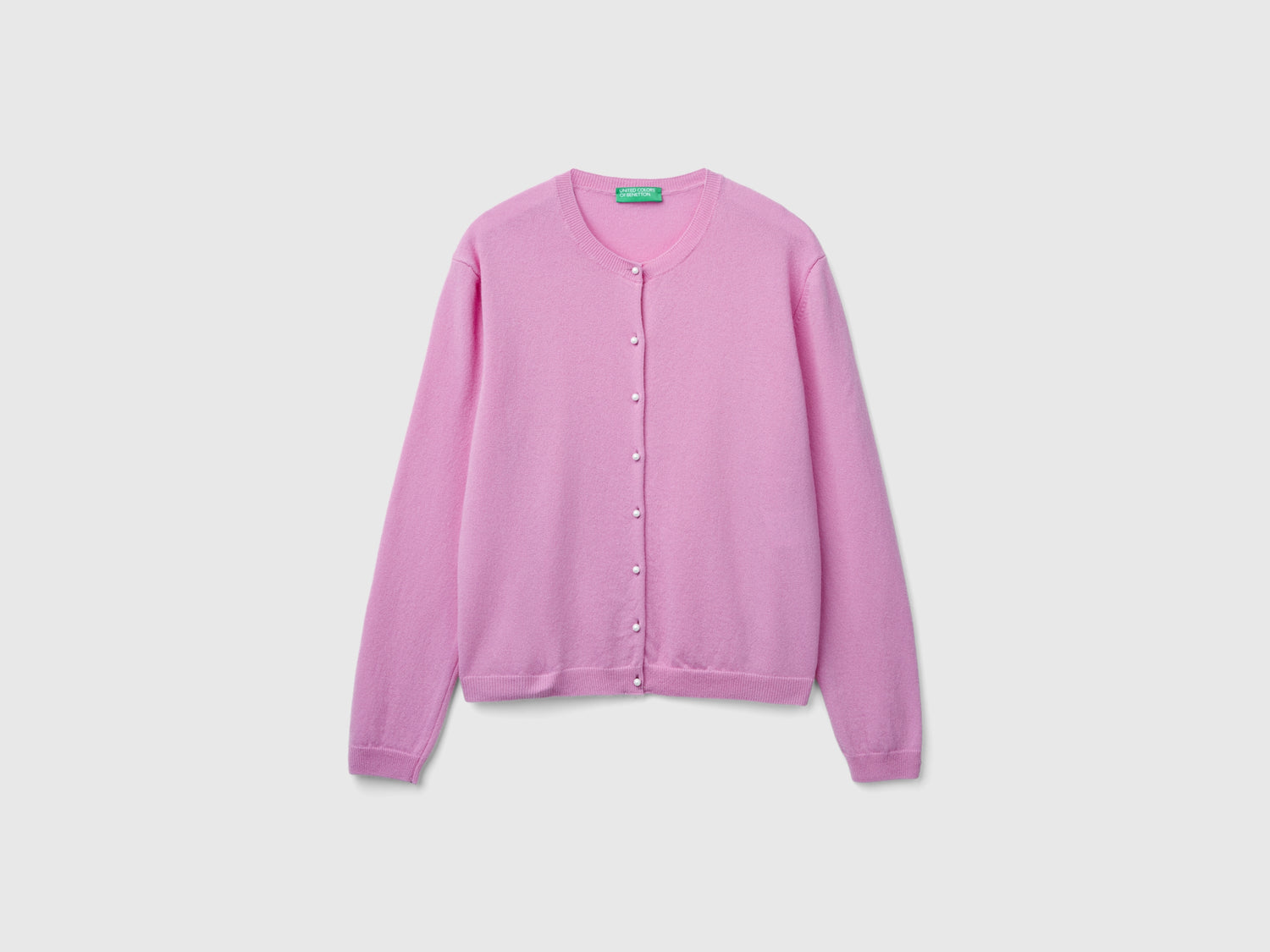Pure Merino Wool Cardigan da donna lilla | Benetton Outlet