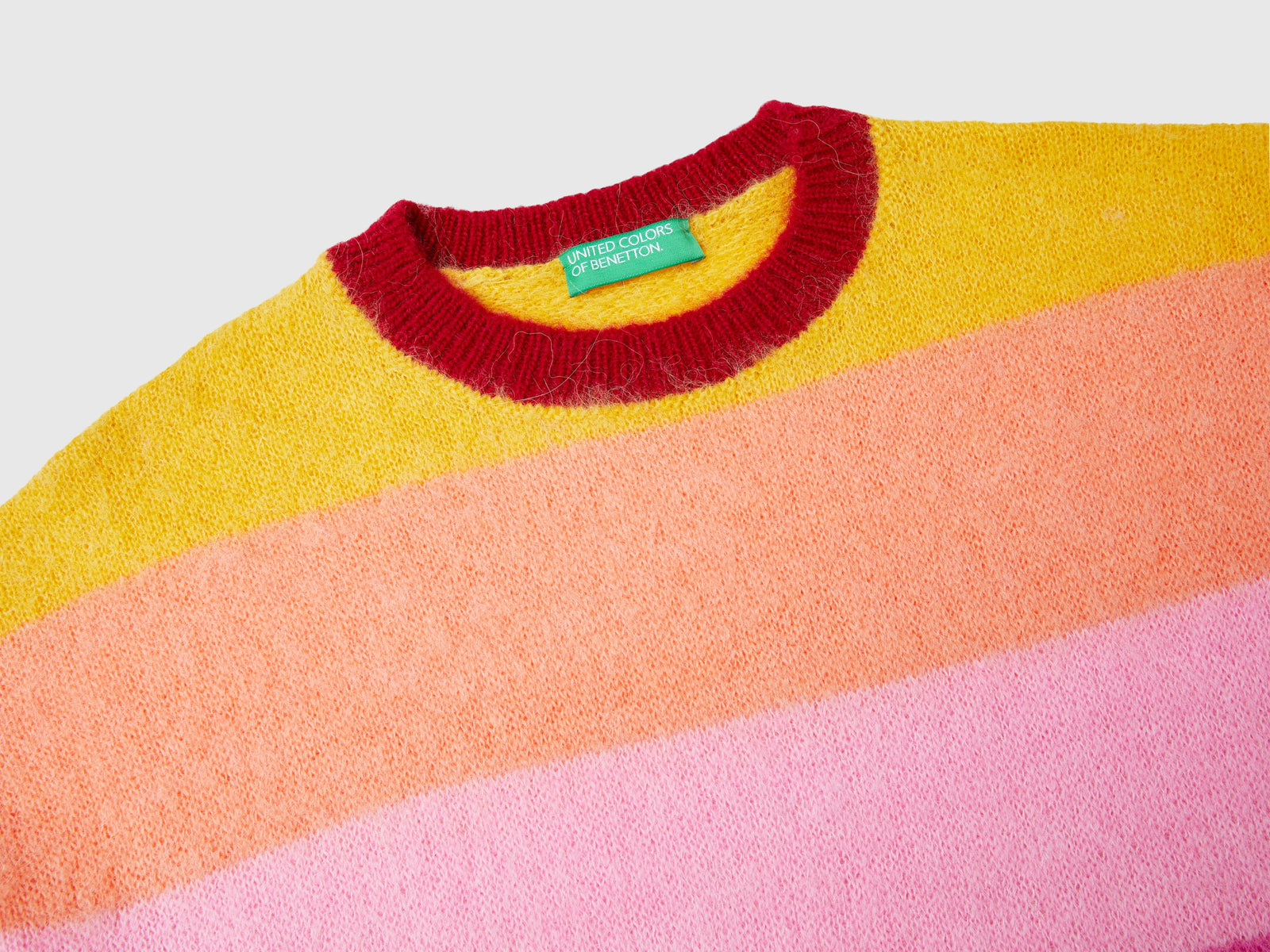 Maglia a righe in misto alpaca da donna multi-color 3 | Benetton Outlet