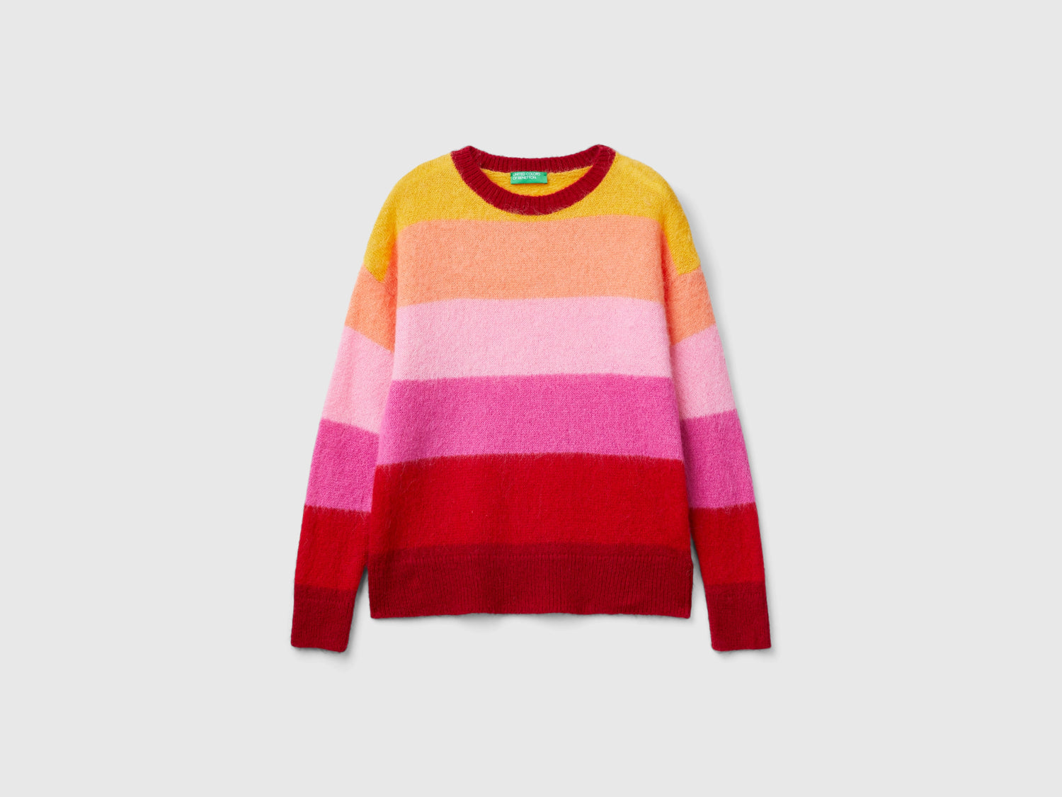 Maglia a righe in misto alpaca da donna multi-color | Benetton Outlet