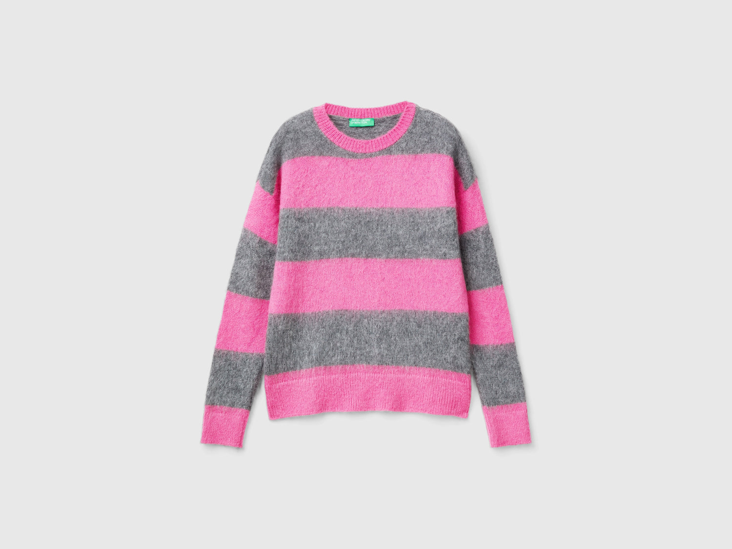 Maglia a righe in misto alpaca da donna multi-color | Benetton Outlet