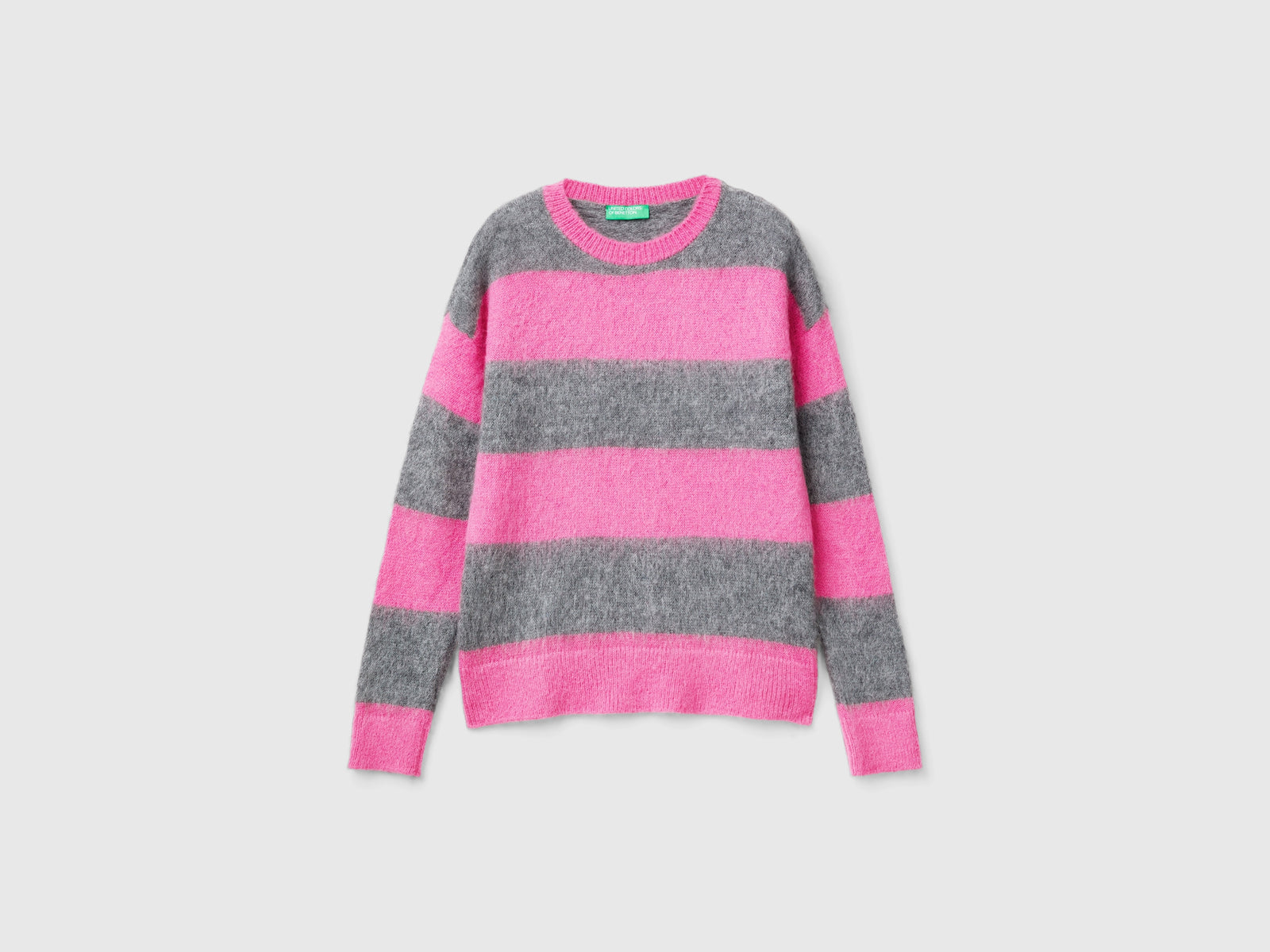 Maglia a righe in misto alpaca da donna multi-color | Benetton Outlet