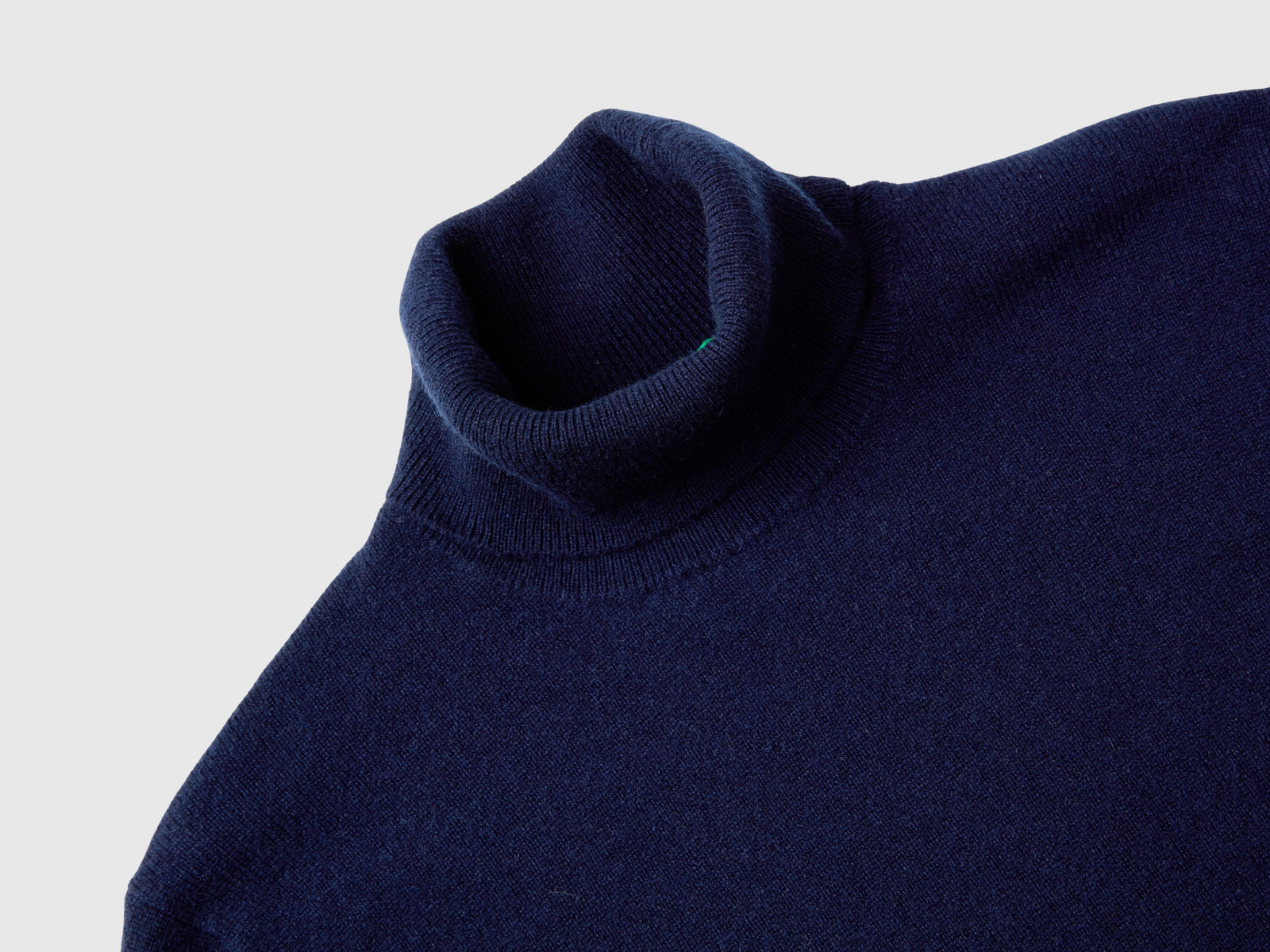 Dolcevita in puro cashmere da donna blu scuro 3 | Benetton Outlet