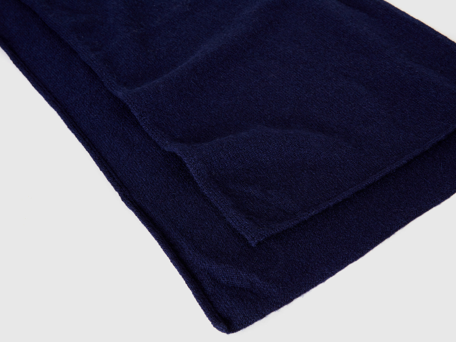 Bufanda de cachemira pura da donna blu scuro 2 | Benetton Outlet
