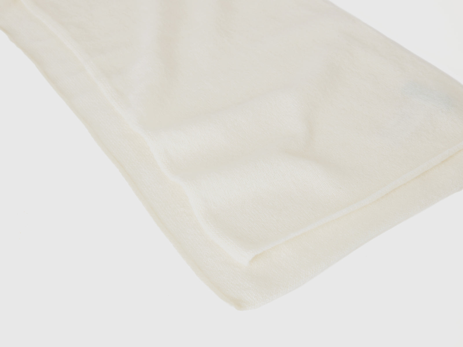 Bufanda de cachemira pura da donna bianco panna 2 | Benetton Outlet