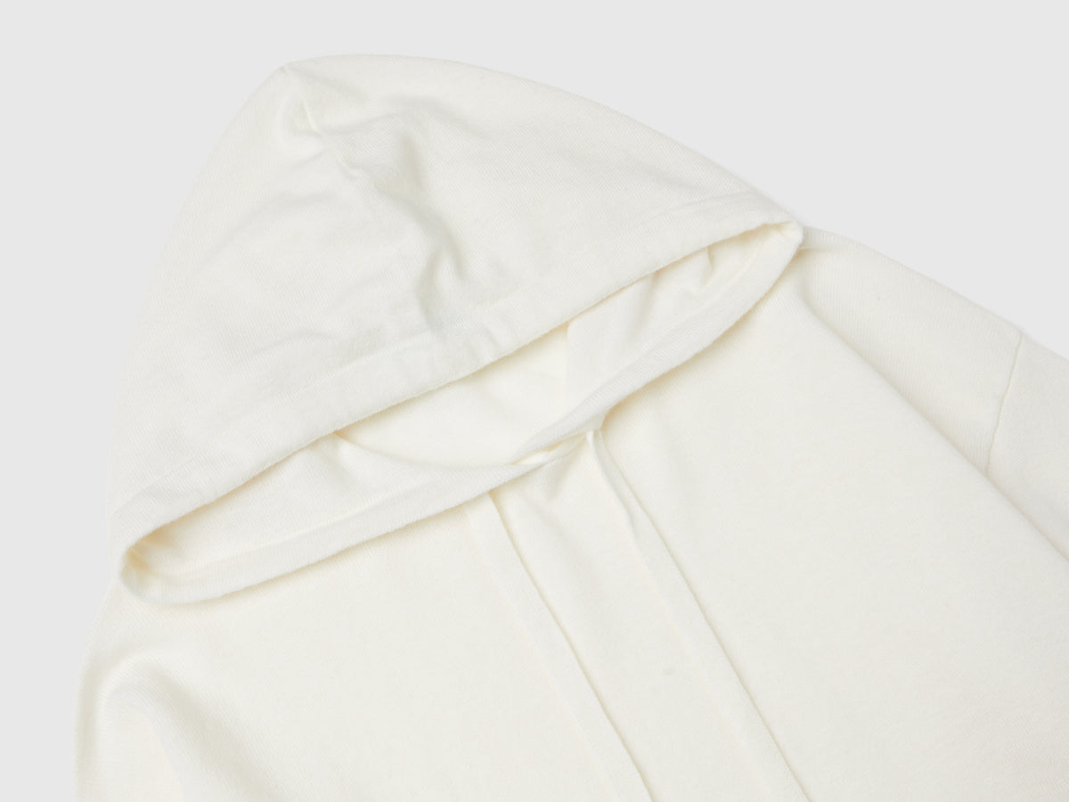 Maglia misto cashmere con cappuccio