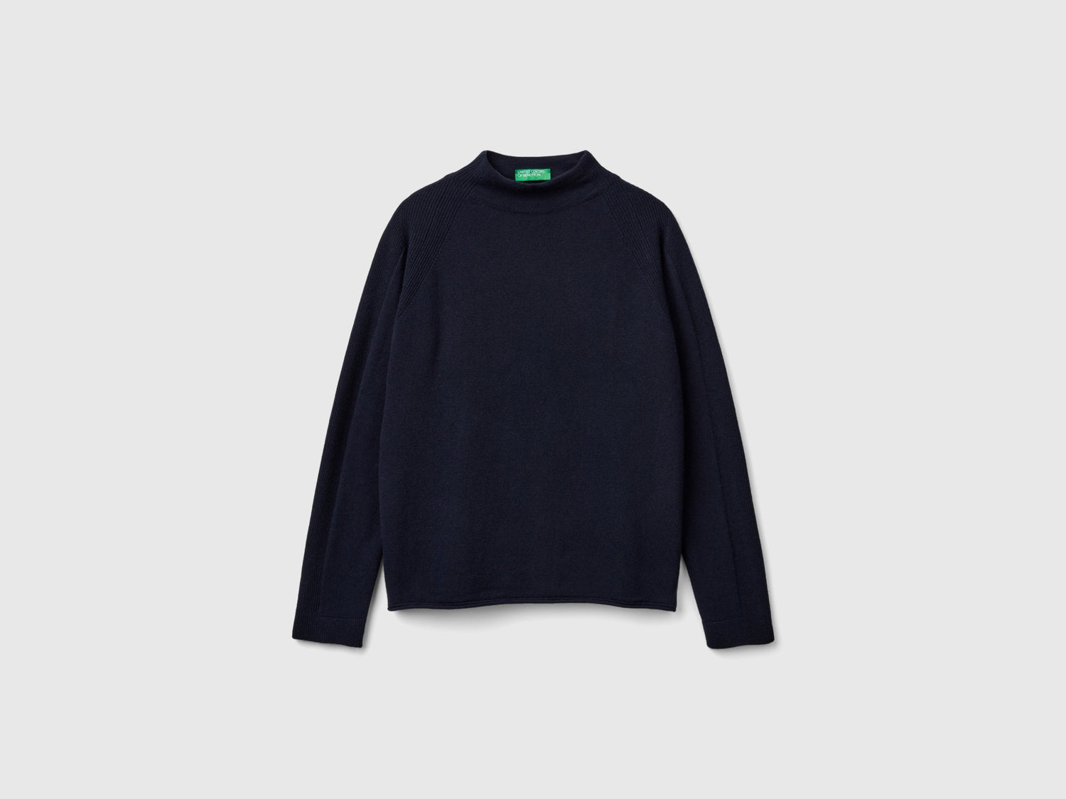 Maglione in misto cashmere da donna blu scuro | Benetton Outlet