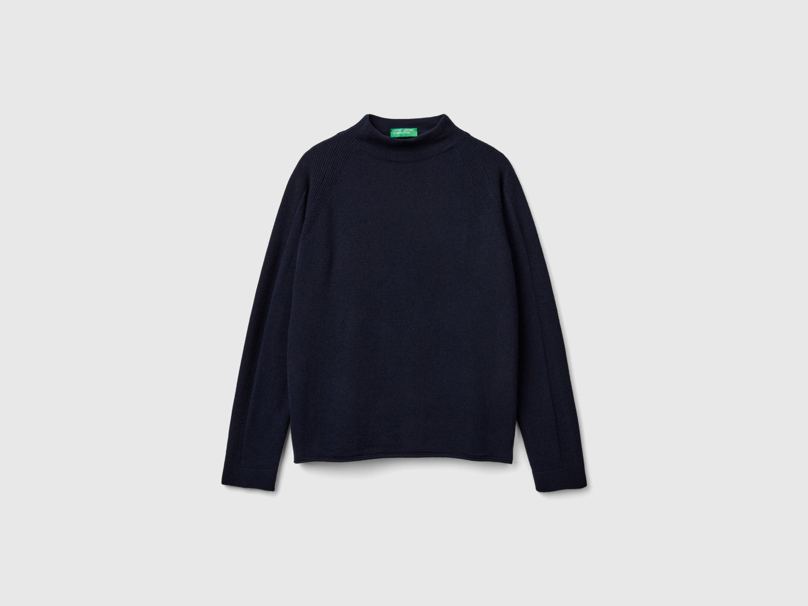 Maglione in misto cashmere da donna blu scuro | Benetton Outlet