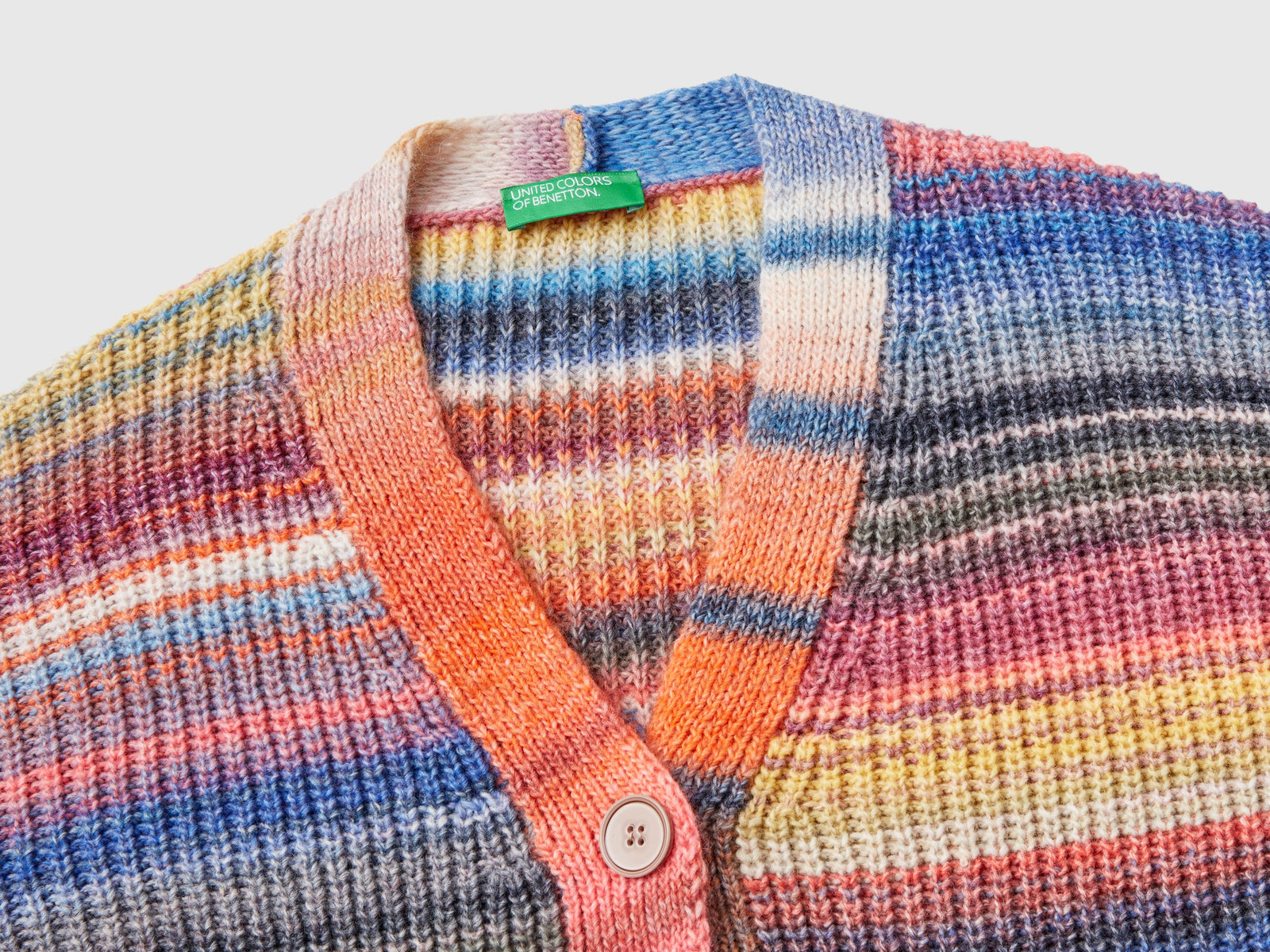Cárdigan de rayas da donna multi-color 3 | Benetton Outlet