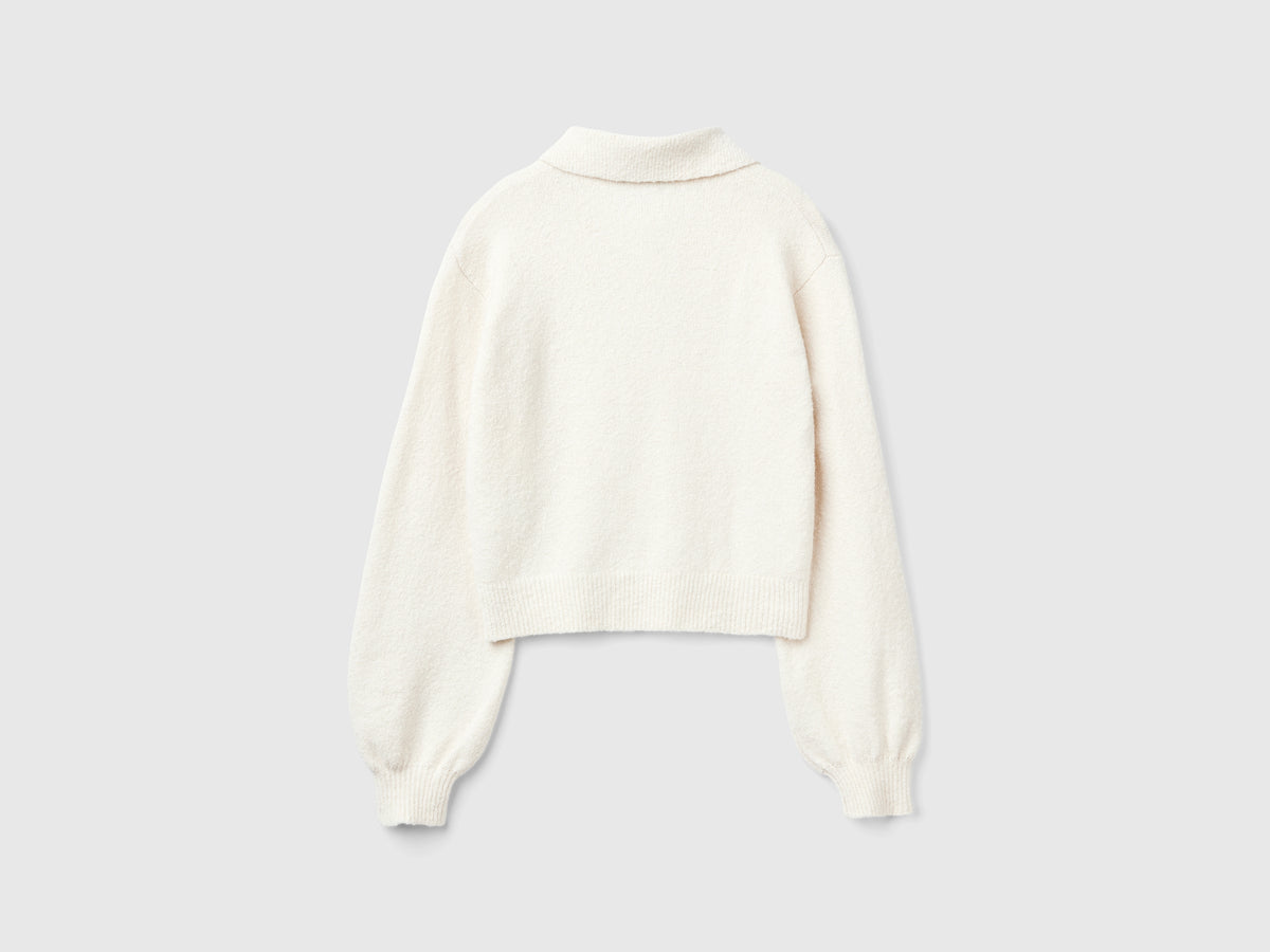 Polo in maglia cropped