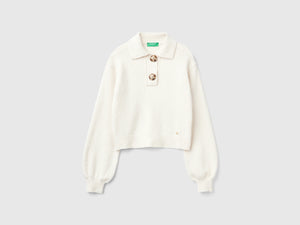 Polo in maglia cropped