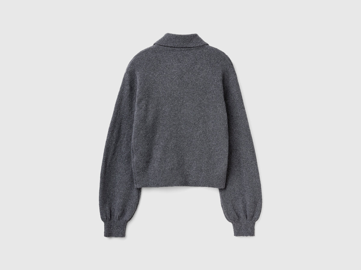 Polo in maglia cropped