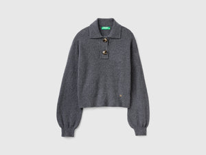 Polo in maglia cropped