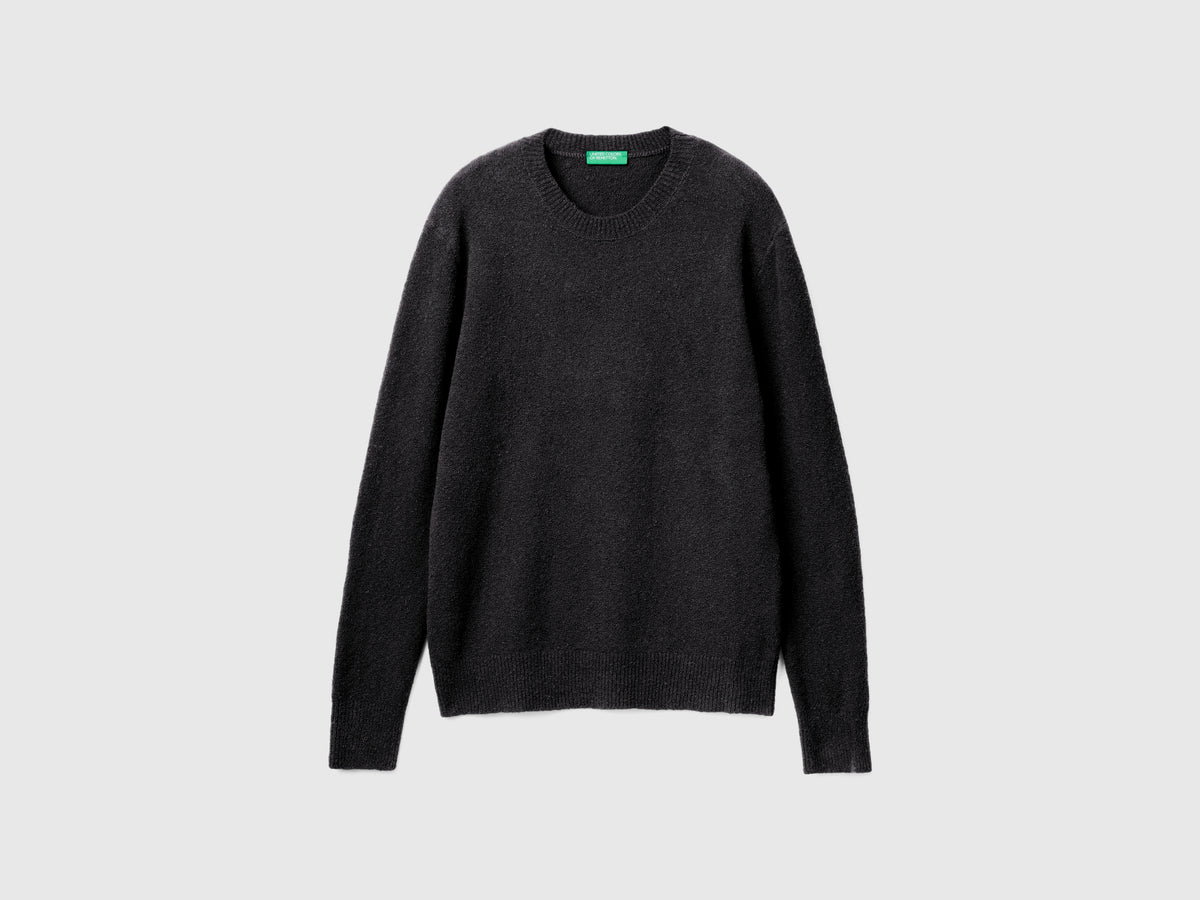 Maglia bouclé girocollo