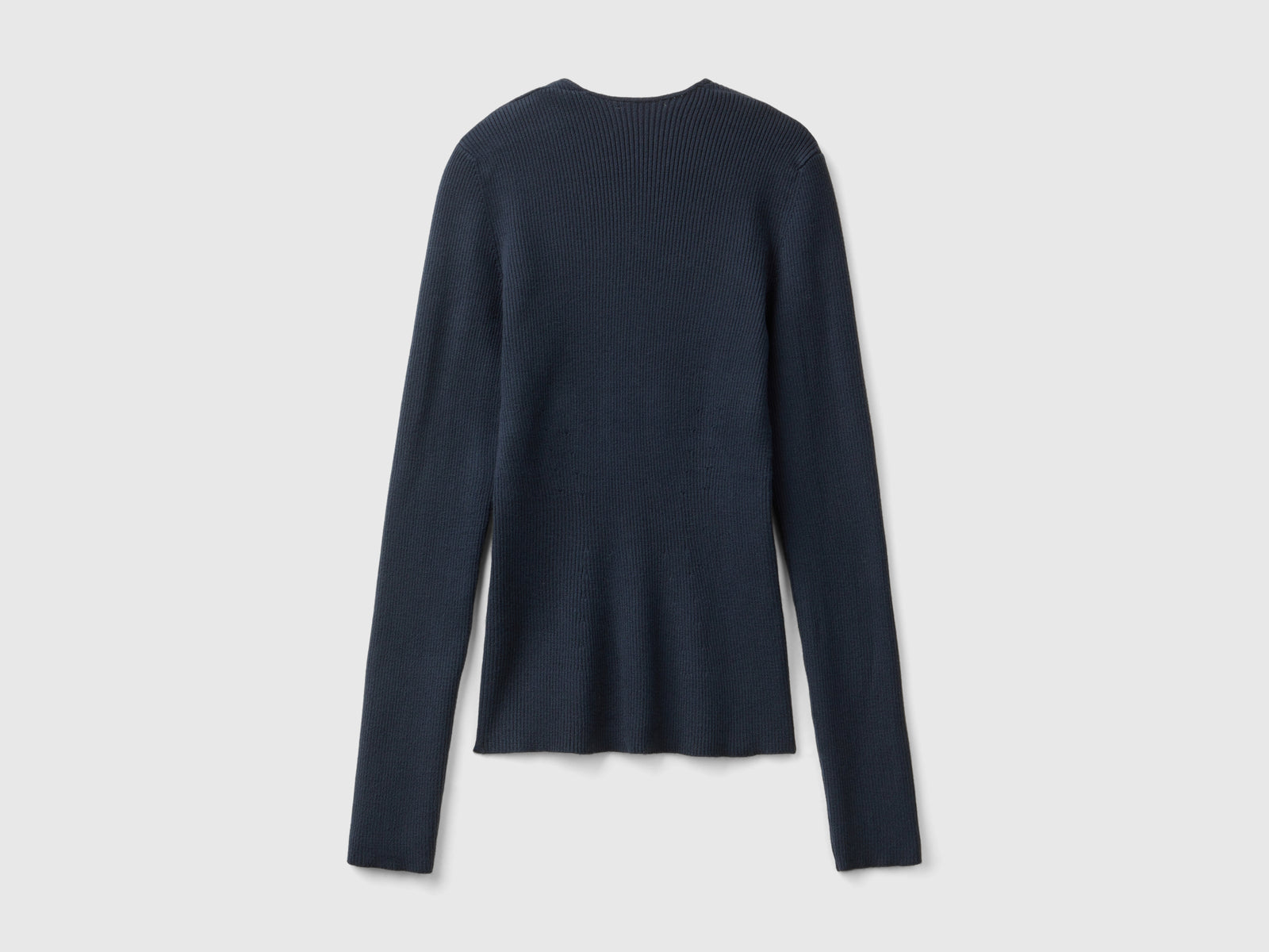 Maglia con scollo a cuore da donna blu scuro 2 | Benetton Outlet