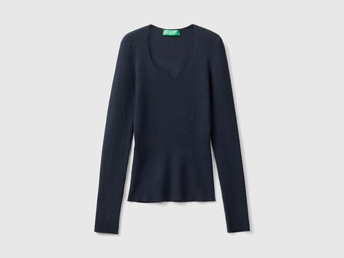 Maglia con scollo a cuore