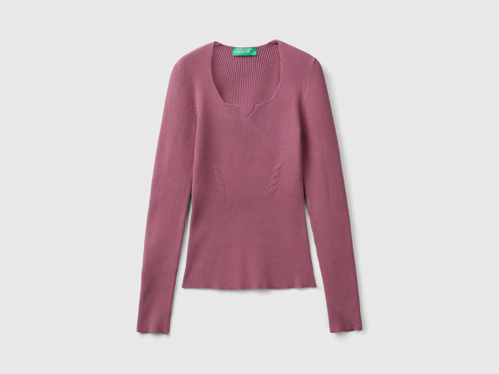 Sweetheart neckline sweater da donna fard | Benetton Outlet