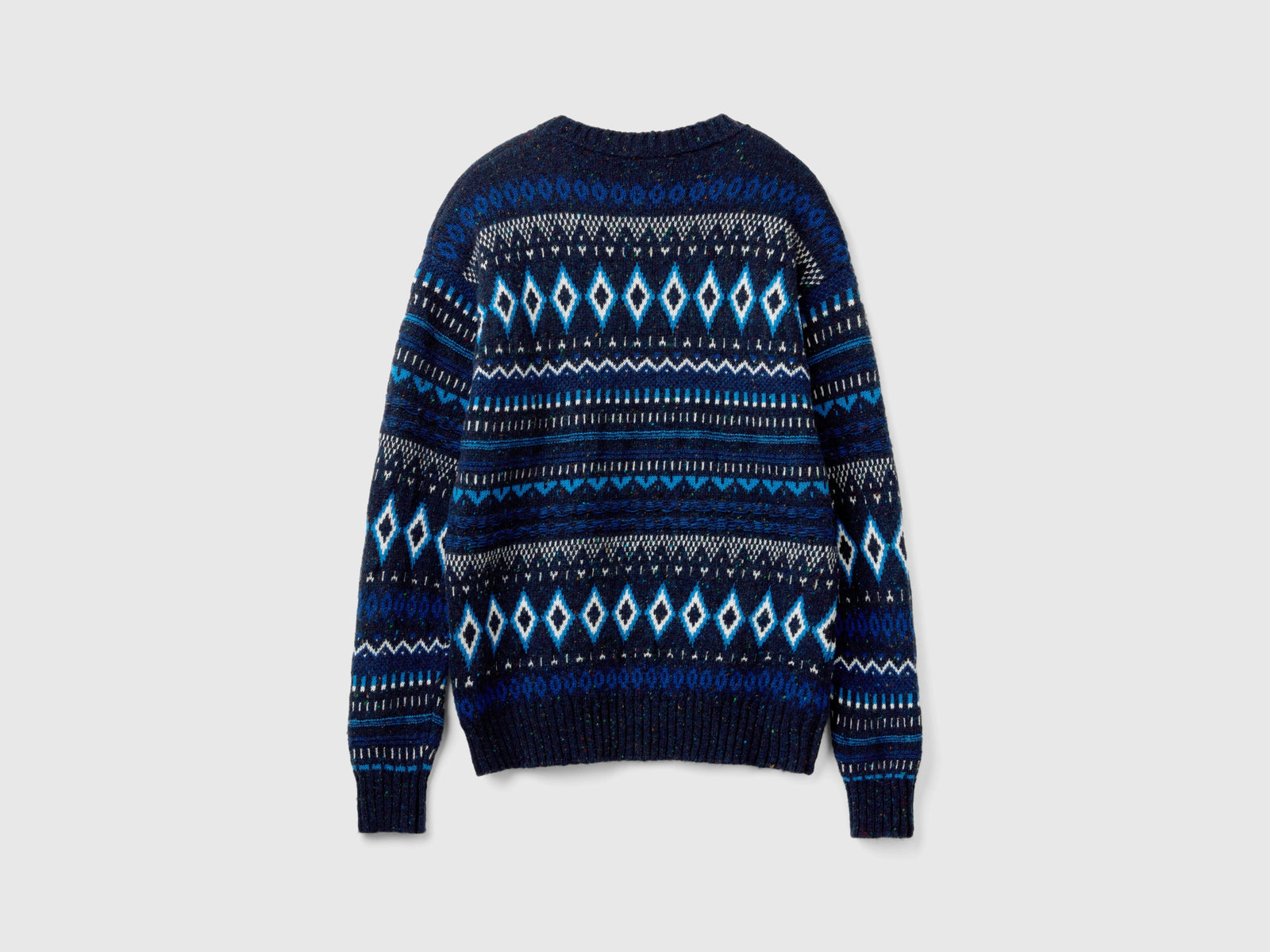 Maglione jacquard da uomo blu scuro 2 | Benetton Outlet