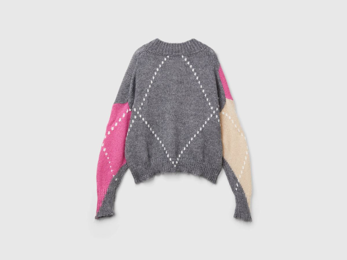 Maglia boxy fit in misto mohair
