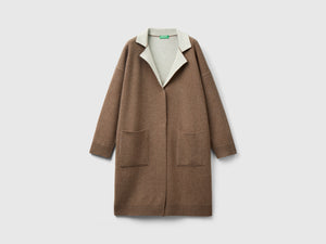 Cappotto reversibile in maglia