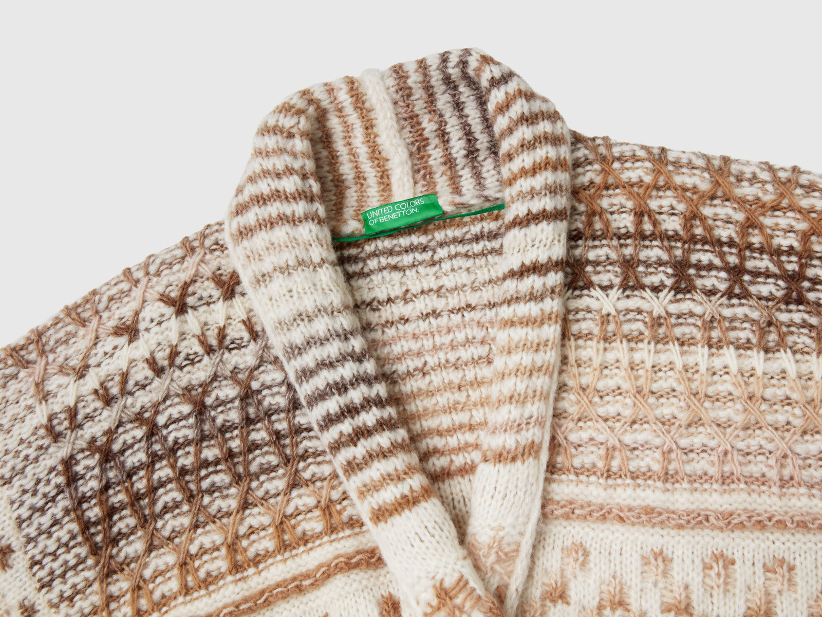 Cappotto in maglia da donna multi-color 3 | Benetton Outlet