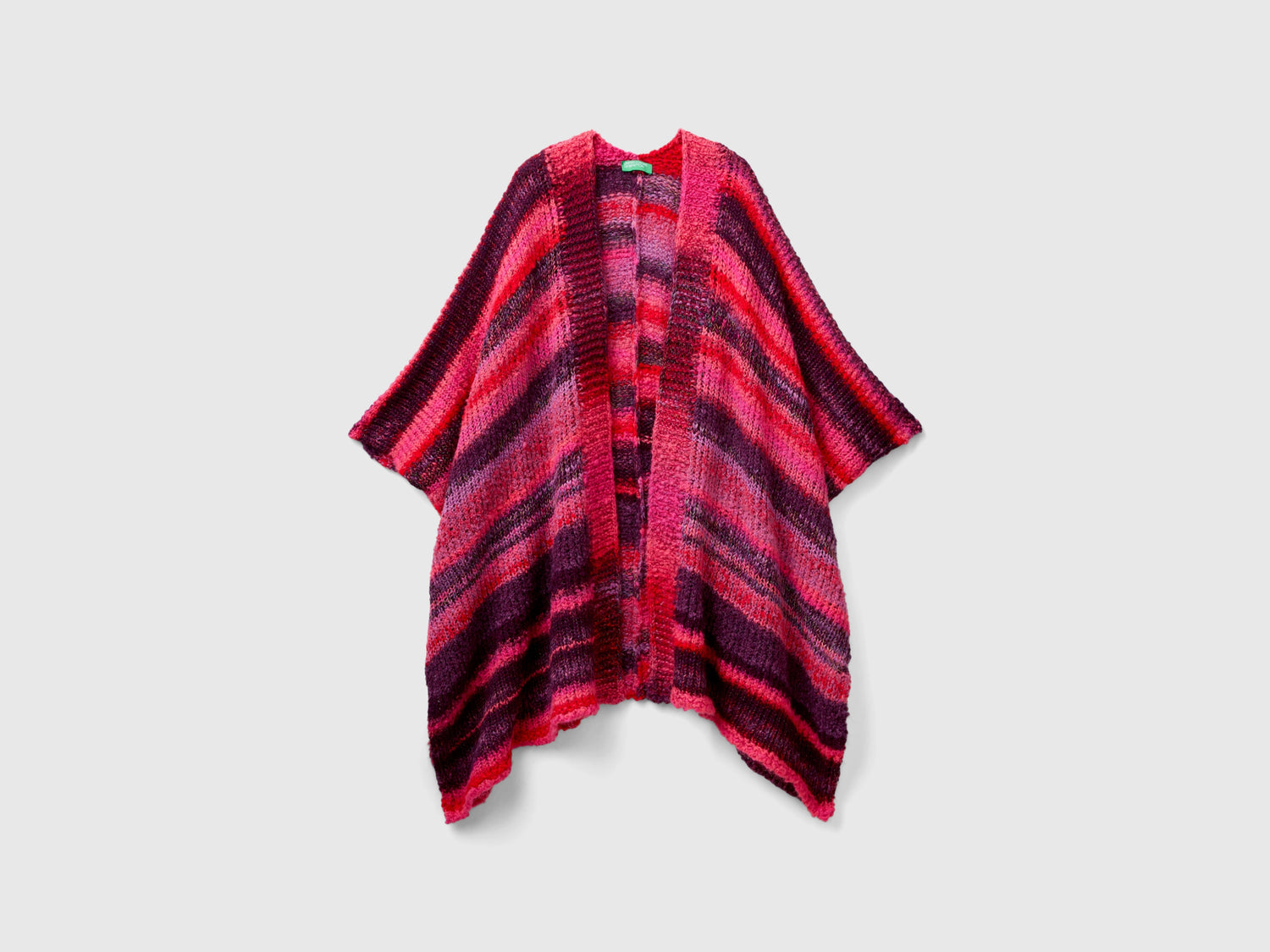 Poncho in misto lana da donna multi-color | Benetton Outlet