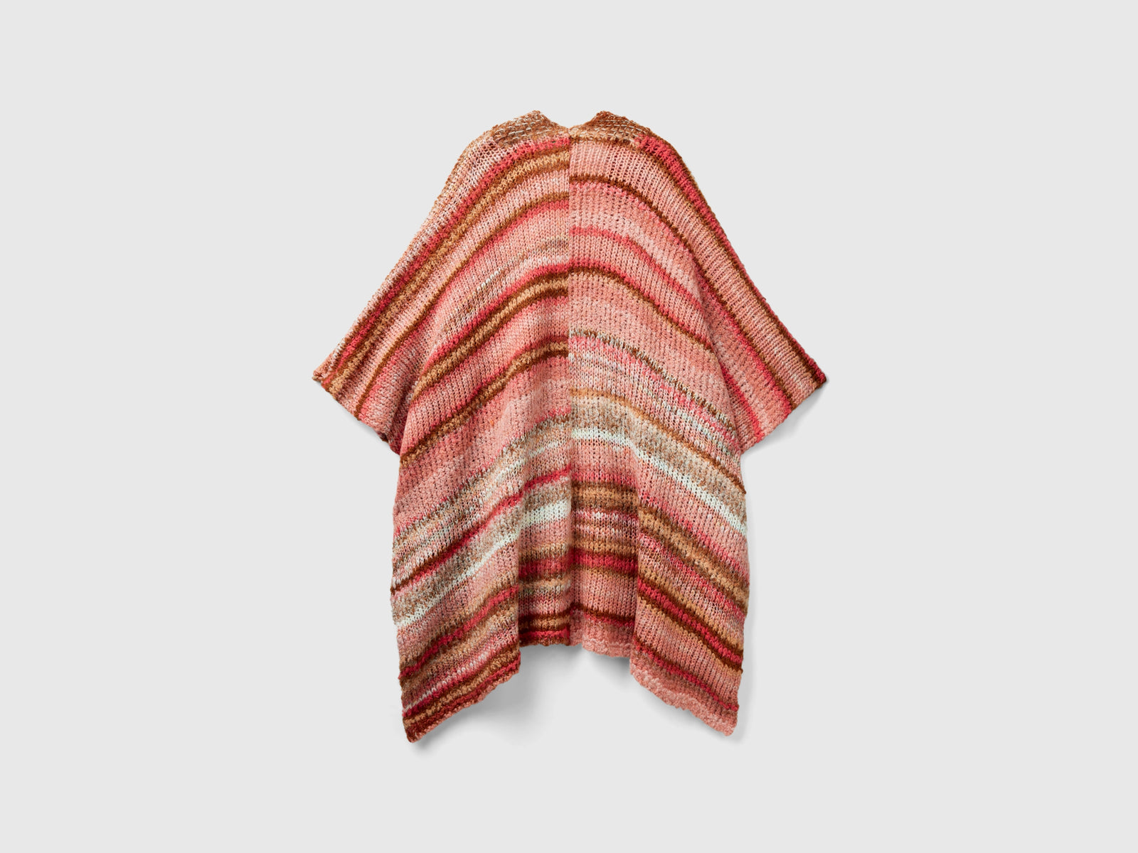 Poncho in misto lana da donna multi-color 2 | Benetton Outlet