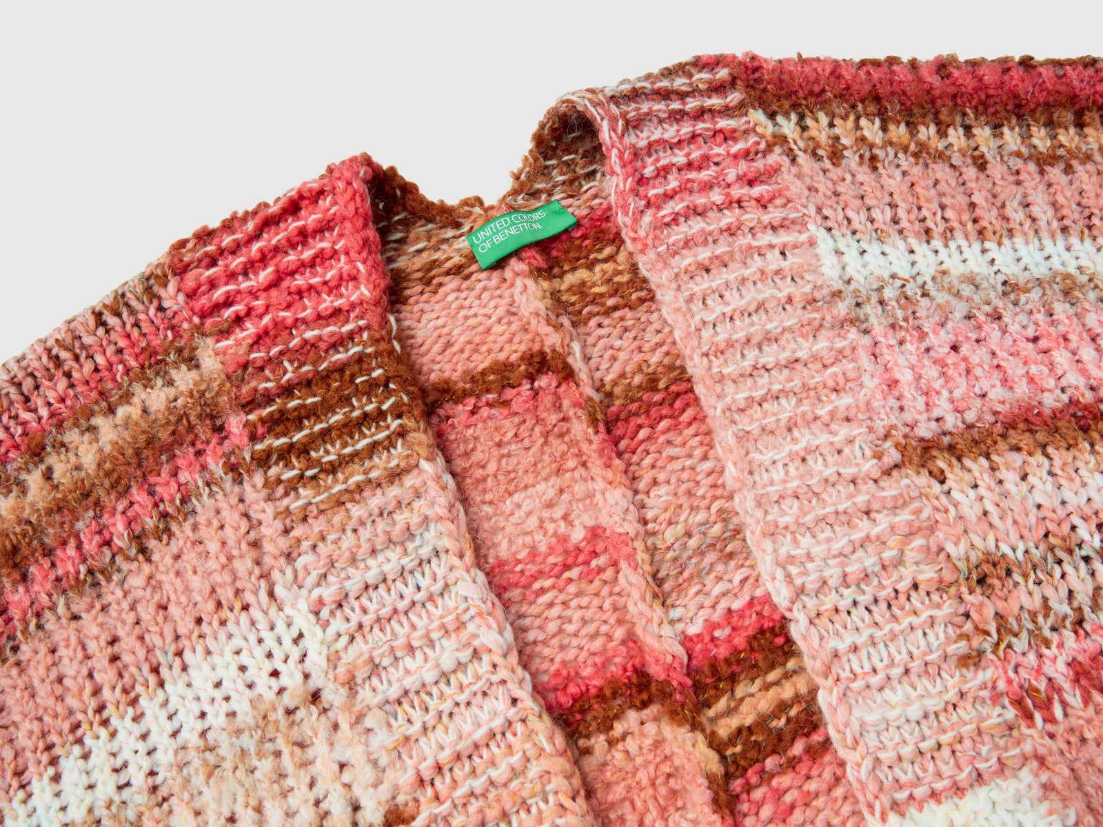 Poncho in misto lana da donna multi-color 3 | Benetton Outlet