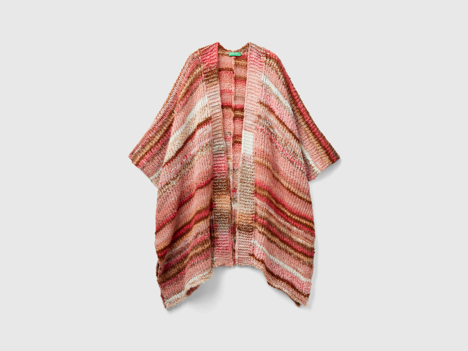 Poncho in misto lana da donna multi-color | Benetton Outlet
