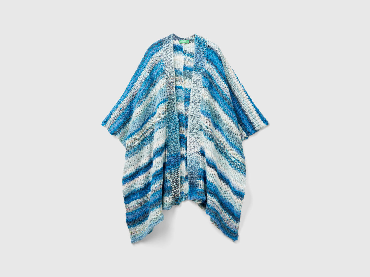 Poncho in misto lana da donna multi-color | Benetton Outlet