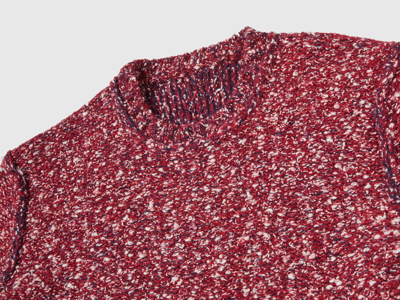 Maglia reversibile in misto mohair da uomo malva scuro 3 | Benetton Outlet