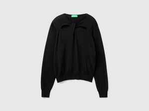 Maglia cut out con lurex