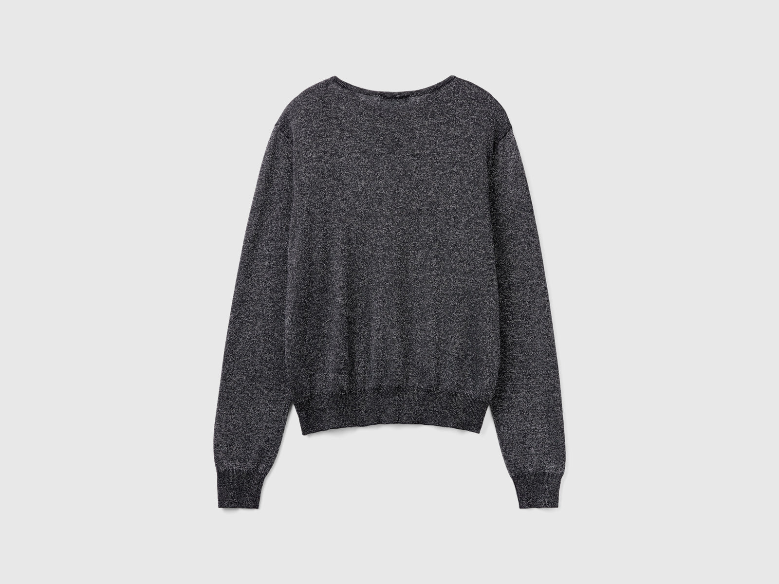 Maglia cut out con lurex da donna grigio scuro 2 | Benetton Outlet