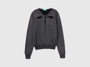 Maglia cut out con lurex
