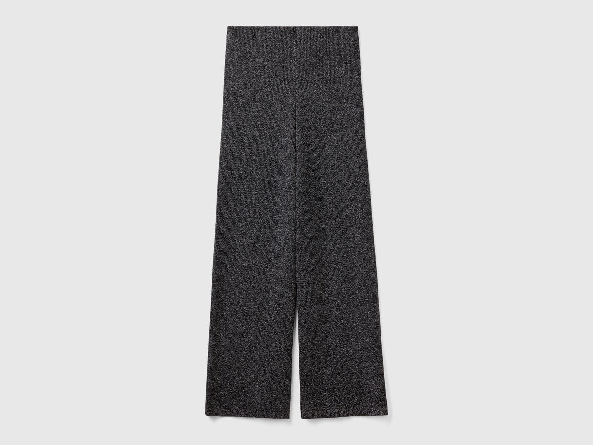 Pantalones palazzo con lurex