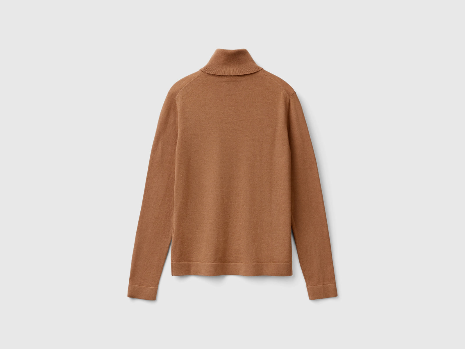 Dolcevita in pura lana Merino da donna cammello 2 | Benetton Outlet