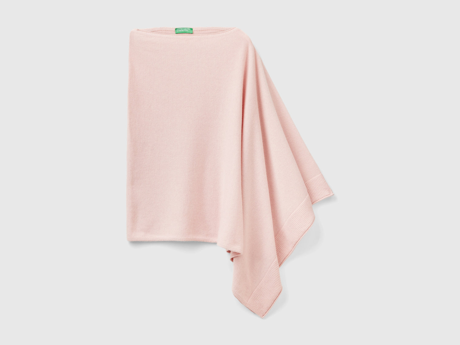 Mantella in misto cashmere da donna rosa pastello | Benetton Outlet