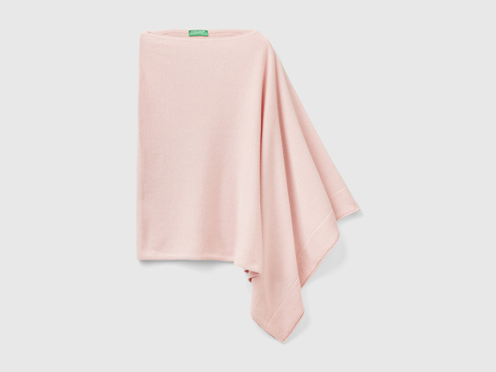 Mantella in misto cashmere da donna rosa pastello | Benetton Outlet
