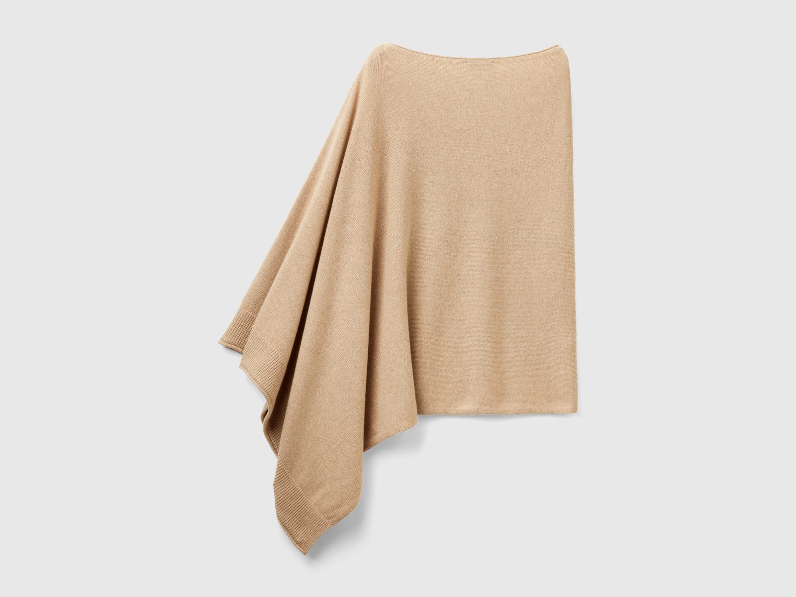 Mantella in misto cashmere da donna beige 2 | Benetton Outlet