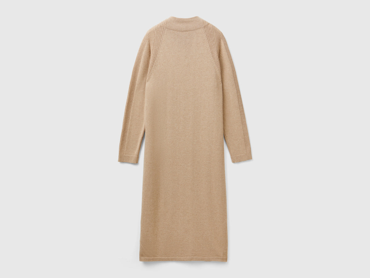 Vestito midi in misto cashmere