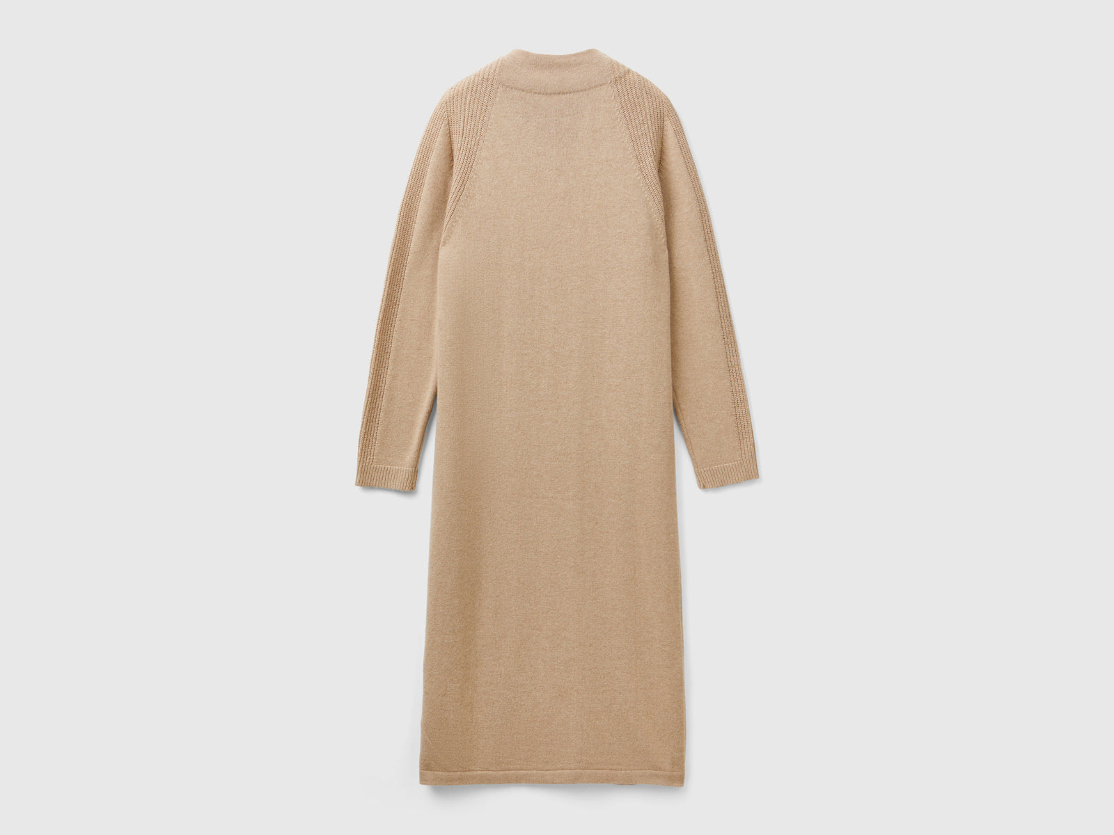 Vestito midi in misto cashmere da donna cammello 2 | Benetton Outlet