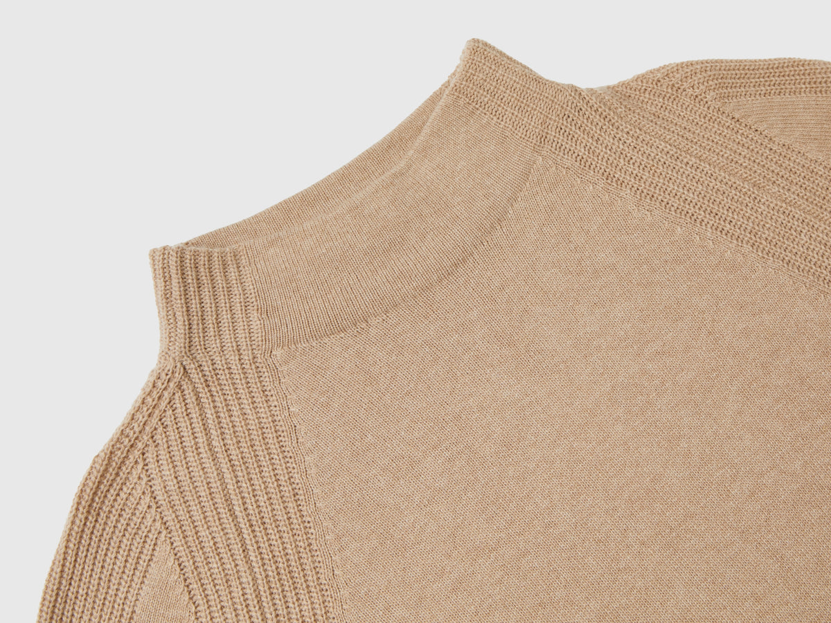 Vestito midi in misto cashmere